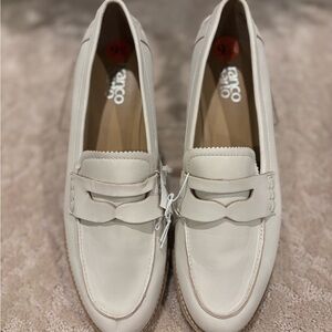 Franco Sarto Cream Women's Loafers